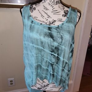 Tie-Dye Sleeveless Top